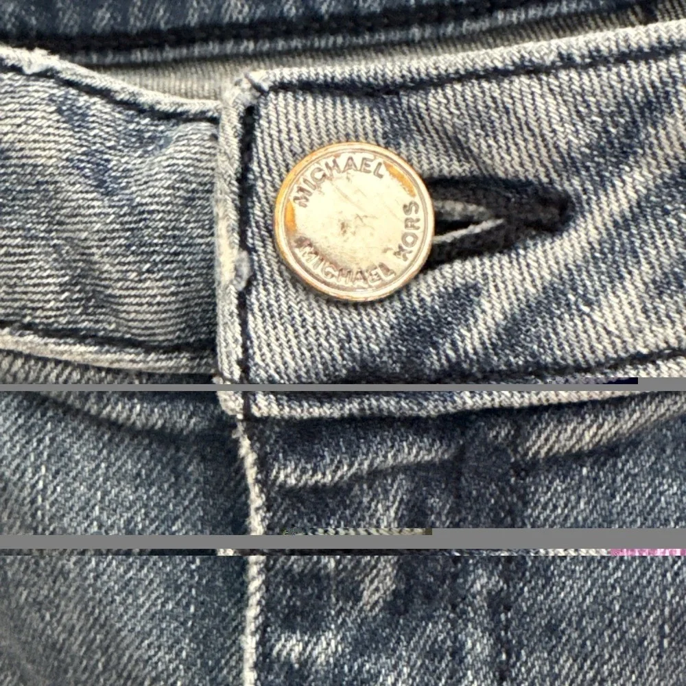 Michael Kors Womens Slim Fit Skinny Denim Jeans Blue Dark Wash Size 8